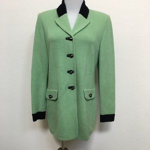 St. John Collection 2 Santana Knit Top Green